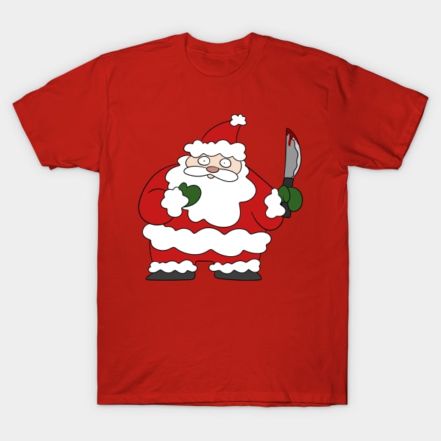 Spooky Santa Claus T-Shirt by saradaboru